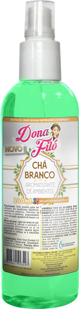 Aromatizante Spray Chá Branco Dona Filó